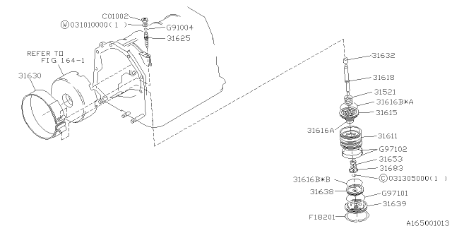 1997 Subaru SVX Band Brake Diagram