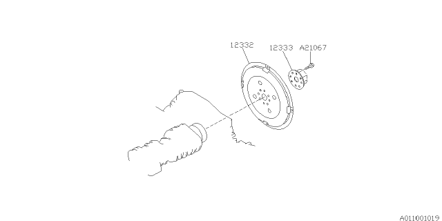 1997 Subaru SVX Flywheel Diagram