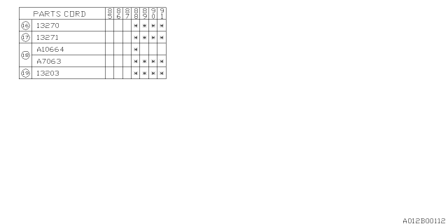 1990 Subaru XT Valve Mechanism Diagram 4