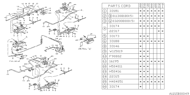 1986 Subaru XT Transfer Control Diagram 3