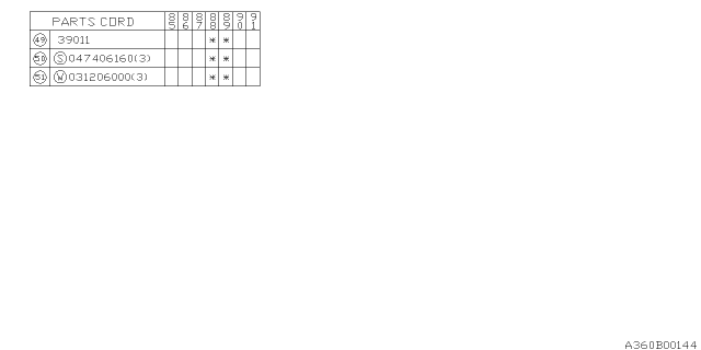 1989 Subaru XT Pedal System - Manual Transmission Diagram 6