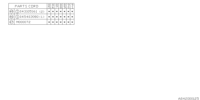 1987 Subaru XT FLANGE Bolt Diagram for 901000072