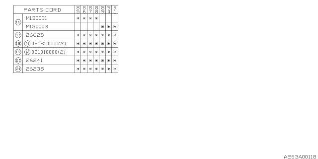 1989 Subaru XT Rubber Boot Diagram for 725165120