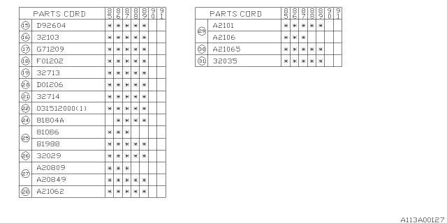 1986 Subaru XT Manual Transmission Case Diagram 2