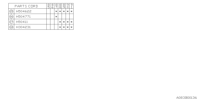 1988 Subaru XT Hose Diagram for 807304231