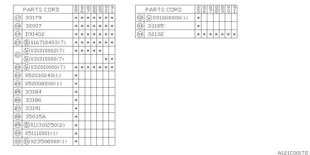 1990 Subaru XT Switch Assembly 4WD Diagram for 32007AA031