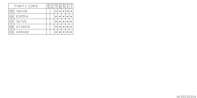 1990 Subaru XT Differential - Transmission Diagram 2