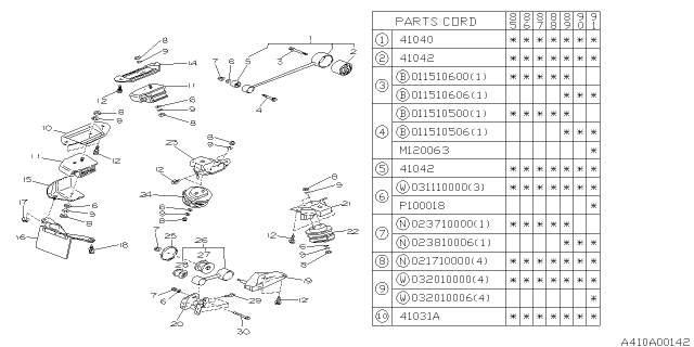 1987 Subaru XT Engine Mounting Diagram 1