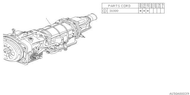 1985 Subaru XT Automatic Transmission Assembly Diagram