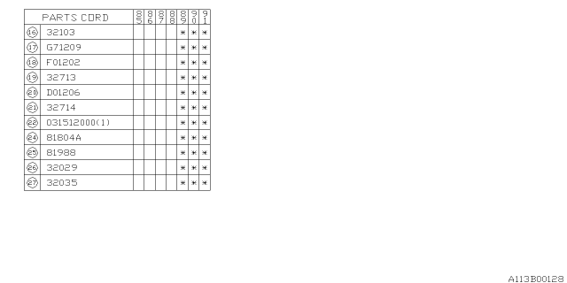 1991 Subaru XT Manual Transmission Case Diagram 2