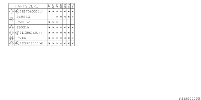 1988 Subaru XT Parking Brake System Diagram 2