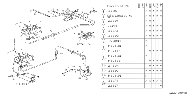1990 Subaru XT Transfer Control Diagram 1
