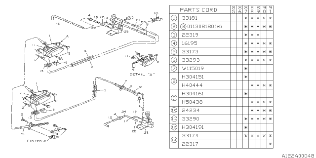 1991 Subaru XT Transfer Control Diagram 1