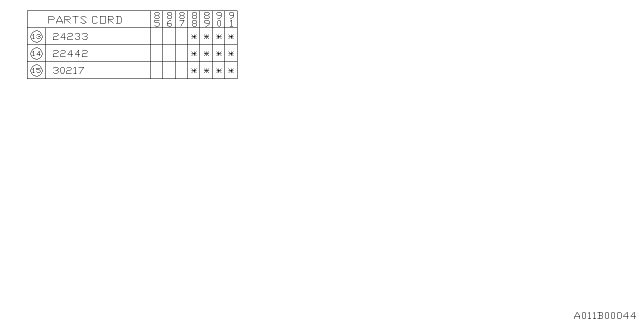 1991 Subaru XT Flywheel Diagram 4