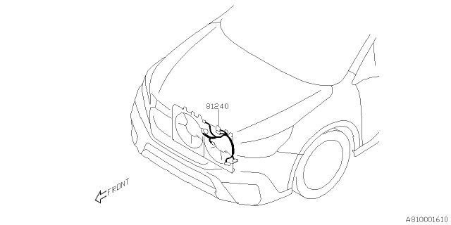 2021 Subaru Outback Wiring HARN F Usa Diagram for 81202AN00A