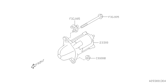 2021 Subaru Legacy Starter Diagram 2