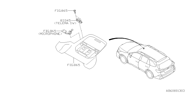 2021 Subaru Legacy Audio Parts - Radio Diagram 3