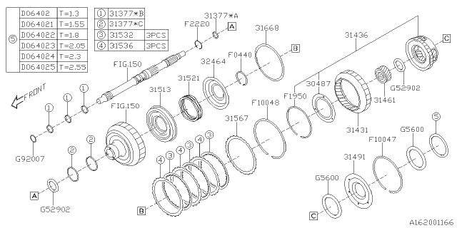 2020 Subaru Legacy Planetary Diagram 2