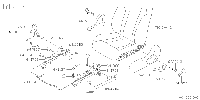 2021 Subaru Legacy Front Seat Diagram 6