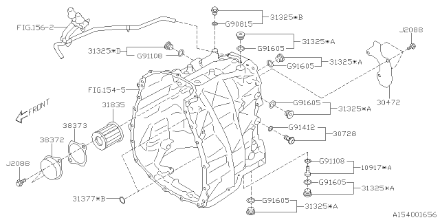 2020 Subaru Outback Automatic Transmission Case Diagram 5