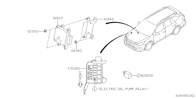 2021 Subaru Legacy Control Unit Diagram 1