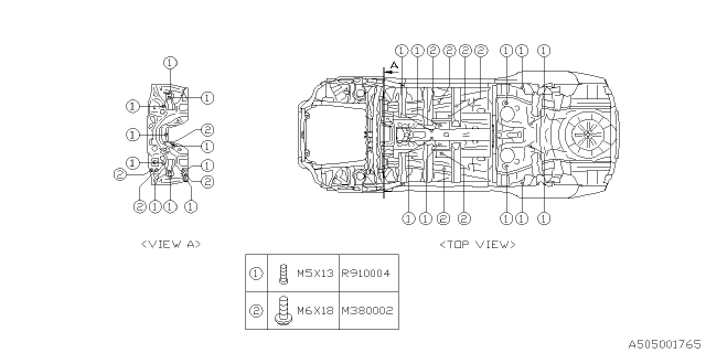 2021 Subaru Legacy Body Panel Diagram 11