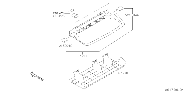 2020 Subaru Outback Lamp - High Mount Stop Lamp Diagram 2