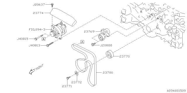 2020 Subaru Legacy Alternator Diagram 3