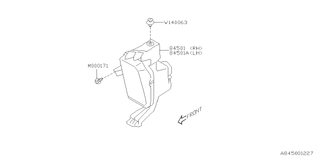 2020 Subaru Outback Lamp - Fog Diagram 1