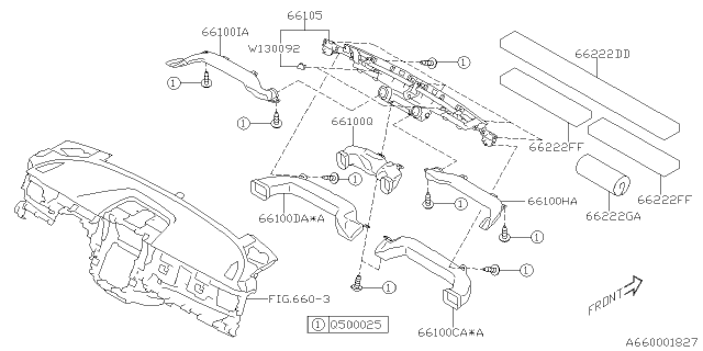 2020 Subaru Outback Instrument Panel Diagram 2