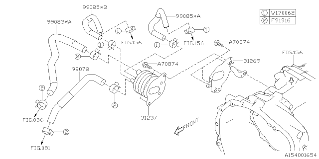 2020 Subaru Legacy Automatic Transmission Case Diagram 2