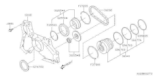 2020 Subaru Legacy Automatic Transmission Oil Pump Diagram 2