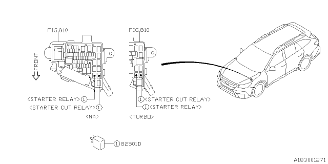 2020 Subaru Legacy Control Device Diagram 3
