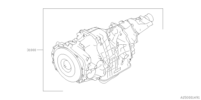 2020 Subaru Legacy Automatic Transmission Assembly Diagram 8