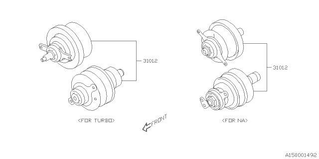 2021 Subaru Outback Automatic Transmission Assembly Diagram 5