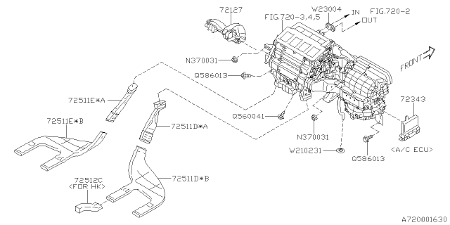 2020 Subaru Outback ECU Ac Diagram for 72343AN00A