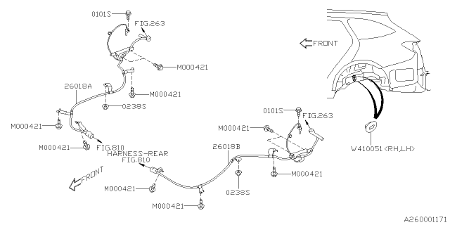 2021 Subaru Outback Plug 7X12 Diagram for 909410051