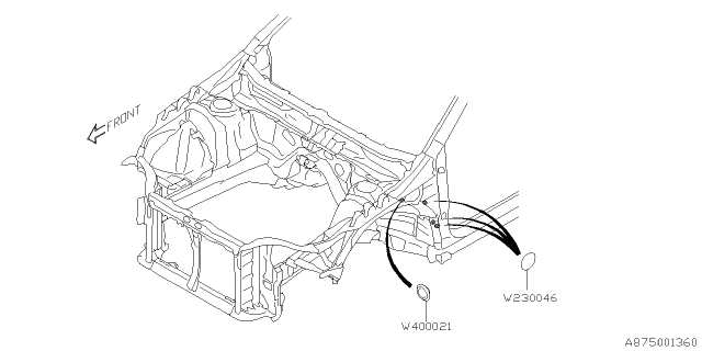 2021 Subaru Legacy Windshield Washer Diagram 2