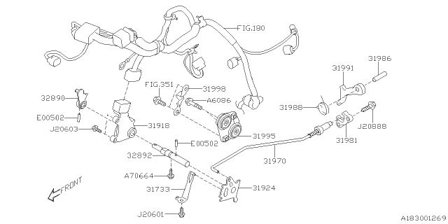2020 Subaru Legacy Control Device Diagram 2