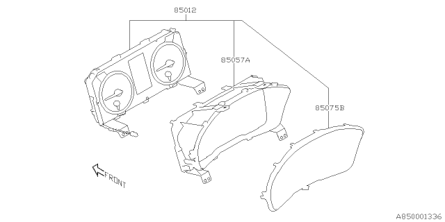 2021 Subaru Legacy Visor Diagram for 85057AN00A