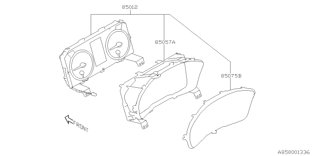 2020 Subaru Legacy Speedometer Instrument Cluster Diagram for 85002AN02A