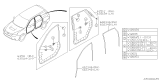 Diagram for 2013 Subaru Forester Door Seal - 63511SC000