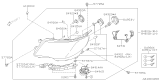 Diagram for Subaru Headlight - 84001SC061