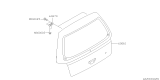 Diagram for 1998 Subaru Forester Door Hinge - 61070AA121