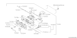 Diagram for 2000 Subaru Impreza A/C Switch - 72340FA112