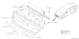 Diagram for Subaru Impreza Grille - 91122FJ000