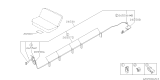 Diagram for 2000 Subaru Outback Brake Tubing Clips - 26556AE060