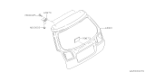 Diagram for 2003 Subaru Baja Door Hinge - 60870AE00A