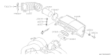 Diagram for 2004 Subaru Outback Air Duct - 14457AA301