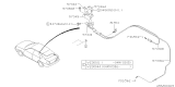 Diagram for Subaru Outback Fuel Door Release Cable - 57330AE04A